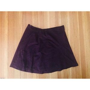 Express plum mini skirt size 4